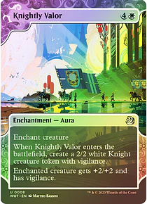 Knightly Valor (0008) - Wilds of Eldraine Enchanting Tales Foil (inglés)