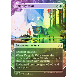Knightly Valor (0008) - Wilds of Eldraine Enchanting Tales Foil (inglés)