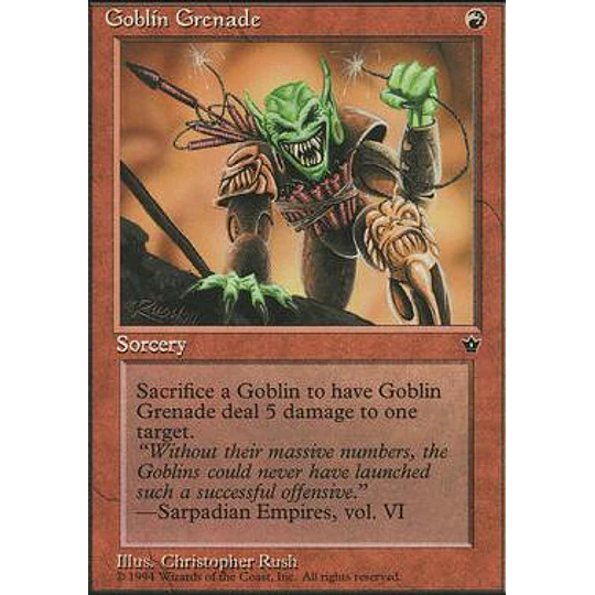 Goblin Grenade (Rush) - Fallen Empires (inglés)