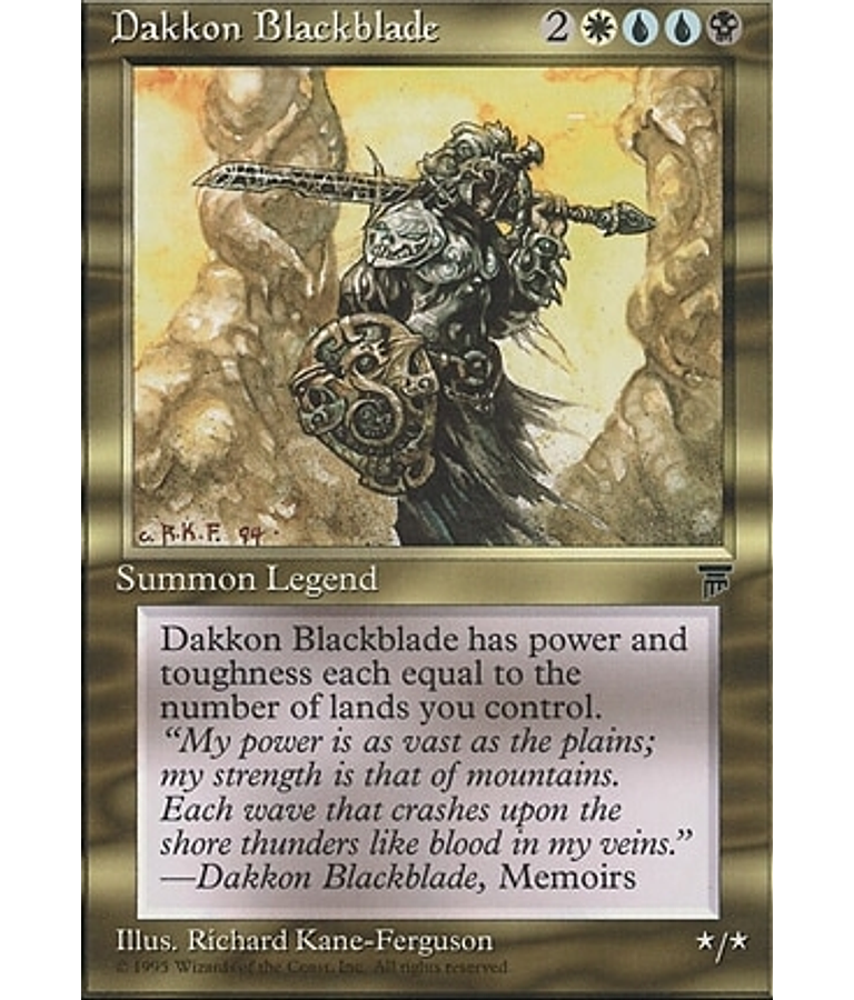 Dakkon Blackblade - Chronicles (inglés)