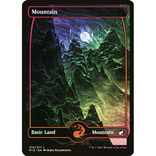 Mountain (274) - Innistrad: Midnight Hunt Foil (inglés)