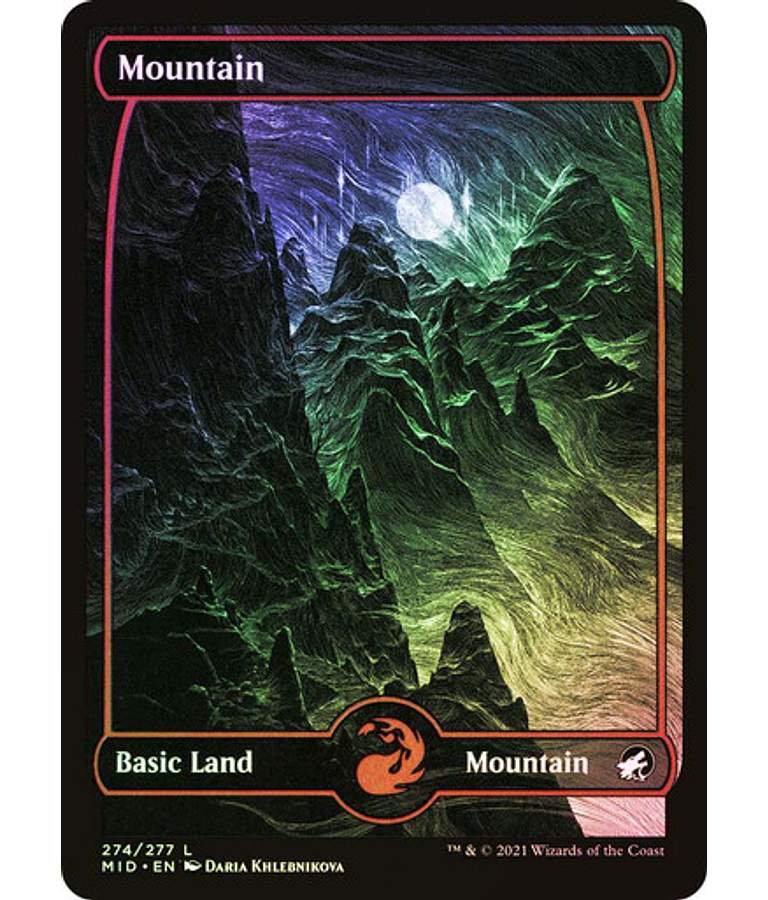 Mountain (274) - Innistrad: Midnight Hunt Foil (inglés)