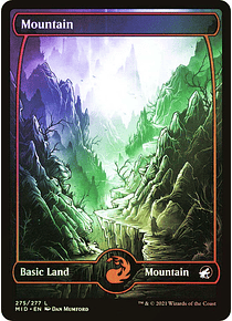 Mountain (275) - Innistrad: Midnight Hunt Foil (inglés)
