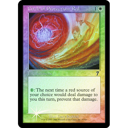 Circle of Protection: Red - 7th Edition Foil (español)