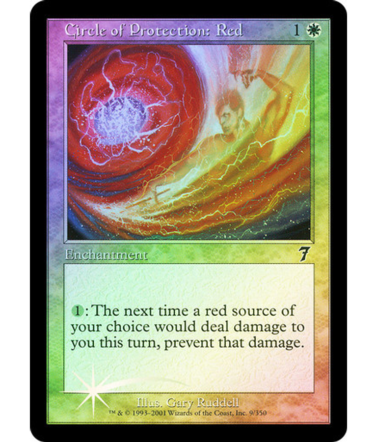 Circle of Protection: Red - 7th Edition Foil (español)