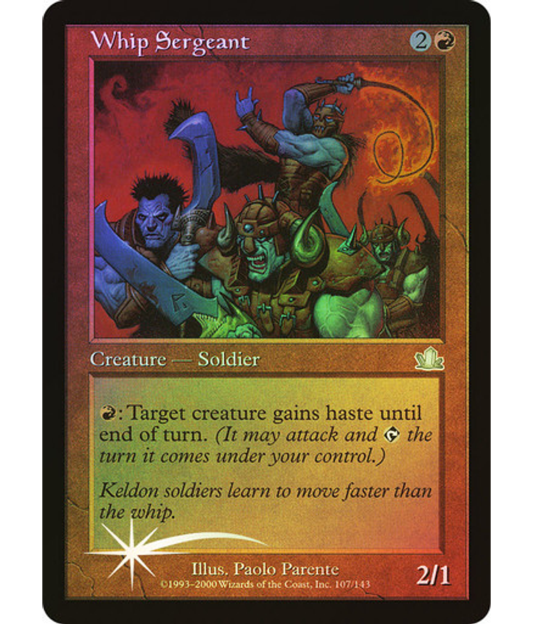 Whip Sergeant - Prophecy Foil (español)