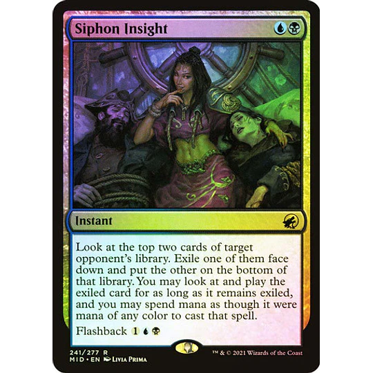 Siphon Insight - Innistrad: Midnight Hunt Foil (ingles)