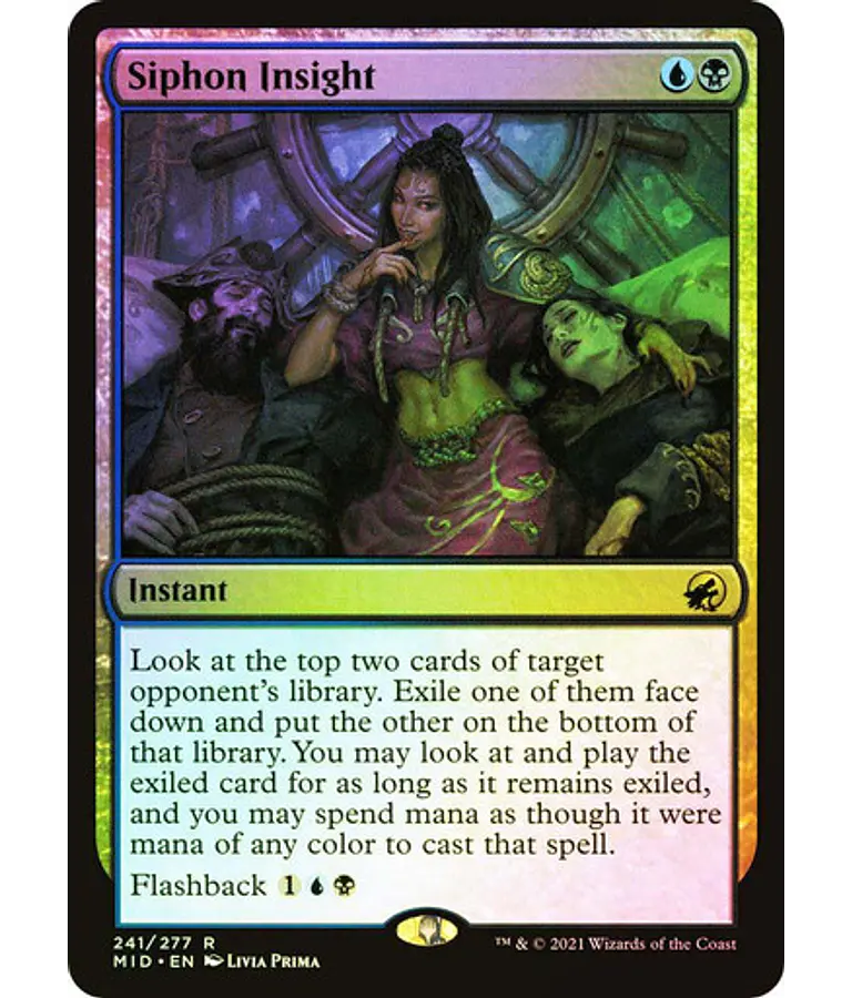 Siphon Insight - Innistrad: Midnight Hunt Foil (ingles)