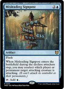 Misleading Signpost - Wilds of Eldraine Commander Decks (español)