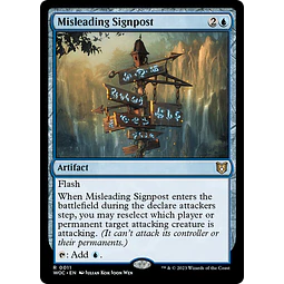 Misleading Signpost - Wilds of Eldraine Commander Decks (español)