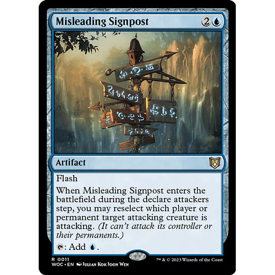 Misleading Signpost - Wilds of Eldraine Commander Decks (español)