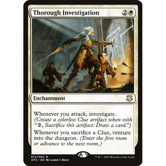 Thorough Investigation - Adventures in the Forgotten Realms Commander Decks (inglés)