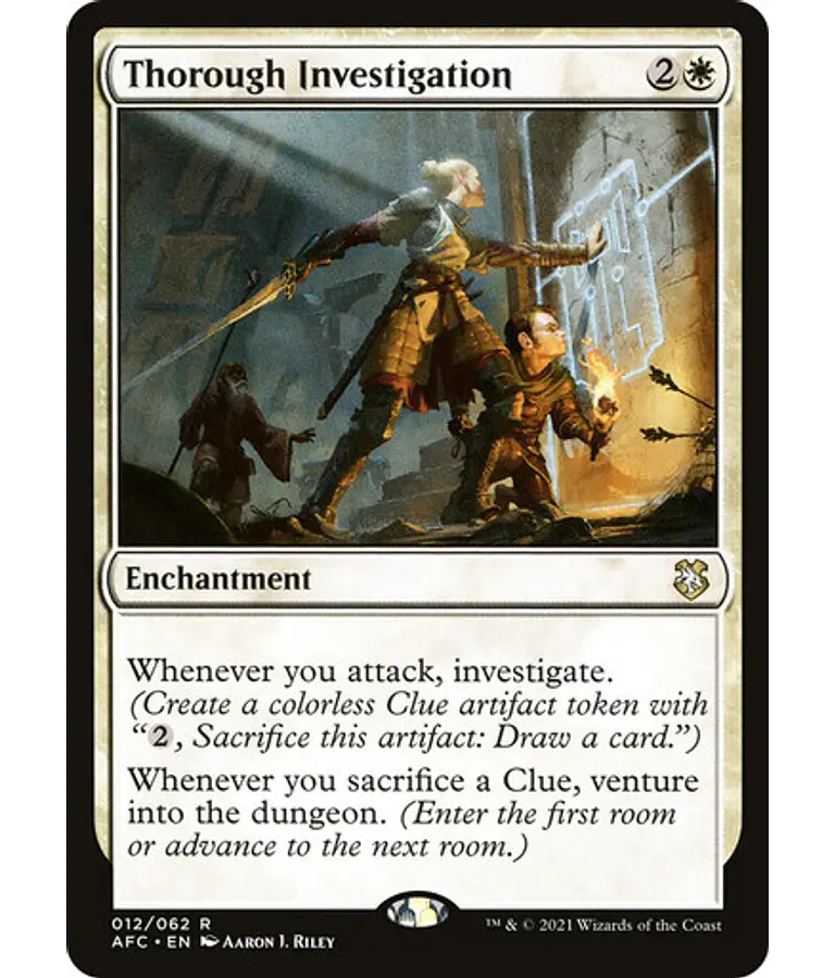 Thorough Investigation - Adventures in the Forgotten Realms Commander Decks (inglés)