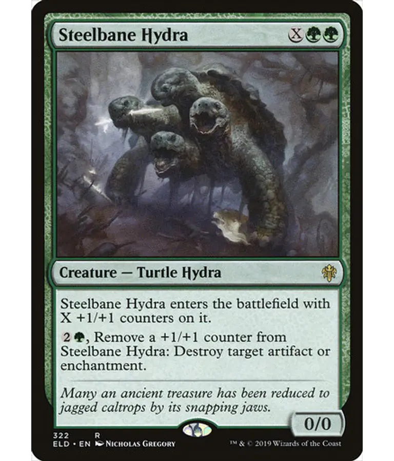 Steelbane Hydra - Throne of Eldraine (inglés)