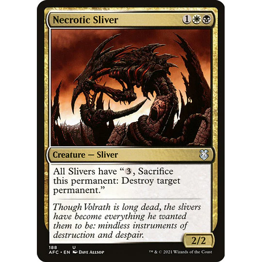 Necrotic Sliver - Adventures in the Forgotten Realms Commander Decks (inglés)