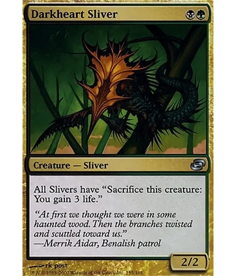 Darkheart Sliver - Planar Chaos (inglés)