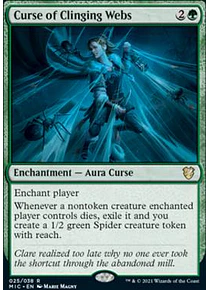 Curse of Clinging Webs - Innistrad: Midnight Hunt Commander Decks (español)