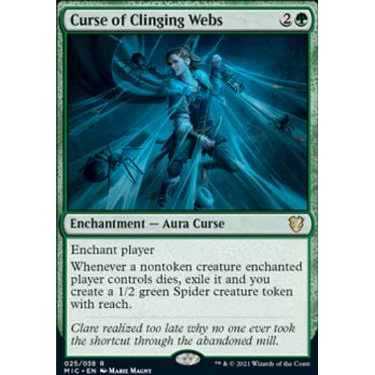 Curse of Clinging Webs - Innistrad: Midnight Hunt Commander Decks (español)