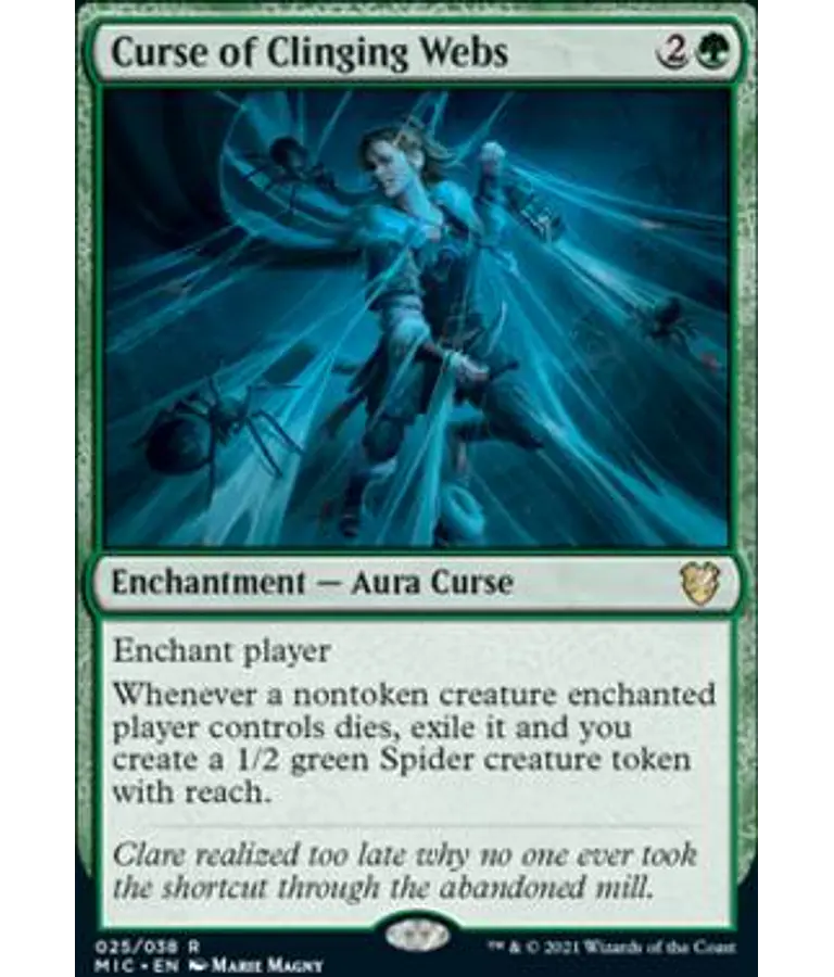 Curse of Clinging Webs - Innistrad: Midnight Hunt Commander Decks (español)