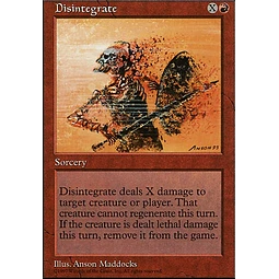 Disintegrate - 5th Edition (español)