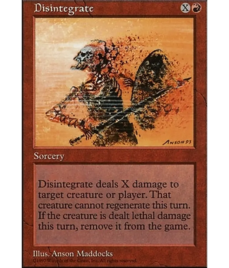 Disintegrate - 5th Edition (español)