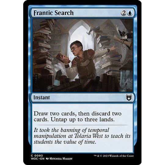 Frantic Search - Wilds of Eldraine Commander Decks (español)