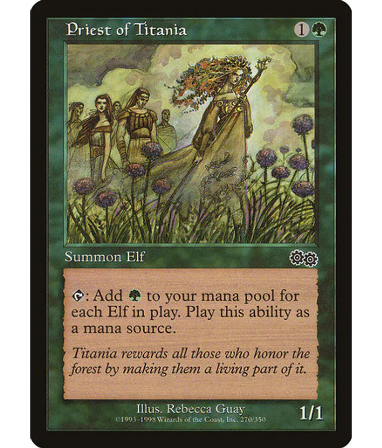 Priest of Titania - Urza's Saga (inglés)
