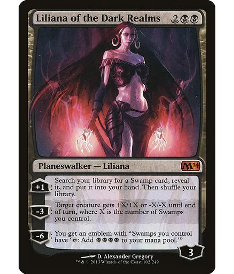 Liliana of the Dark Realms - 2013 Core Set (japonés)