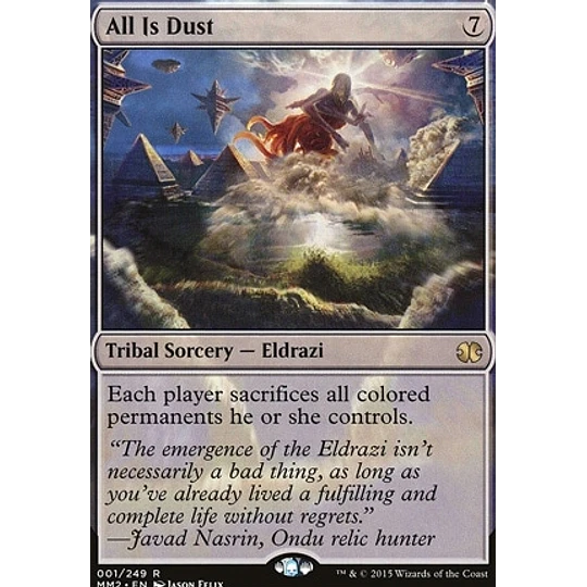 All Is Dust - Modern Masters 2015 (inglés)