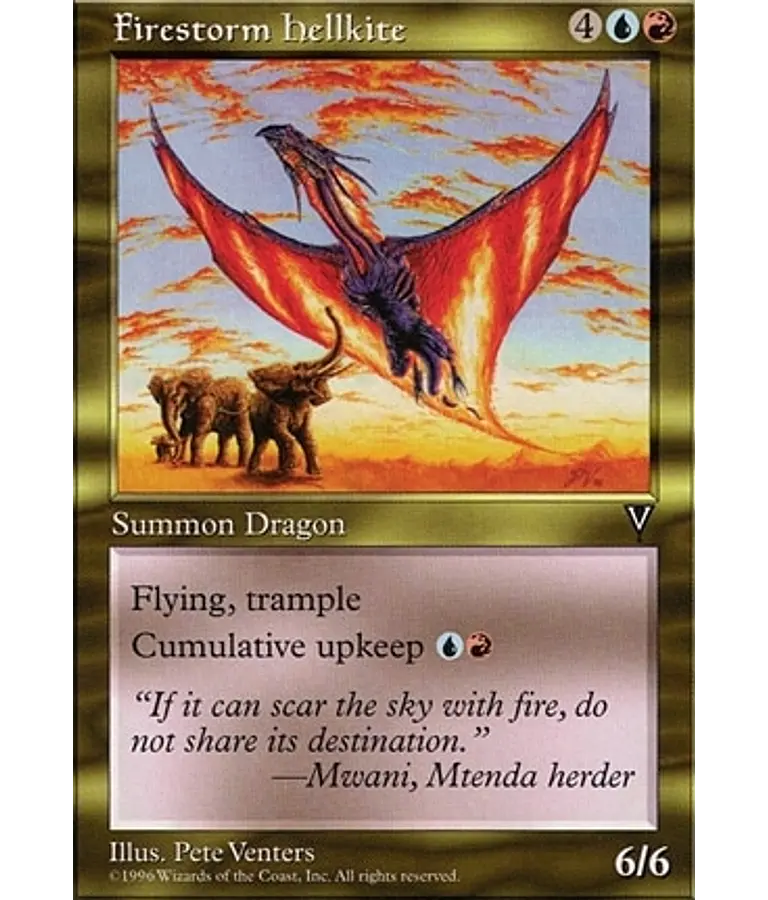 Firestorm Hellkite - Visions (español)