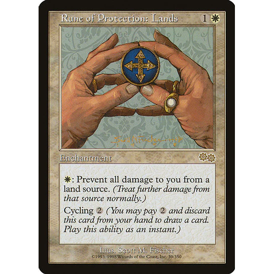 Rune of Protection: Lands - Urza's Saga (inglés)