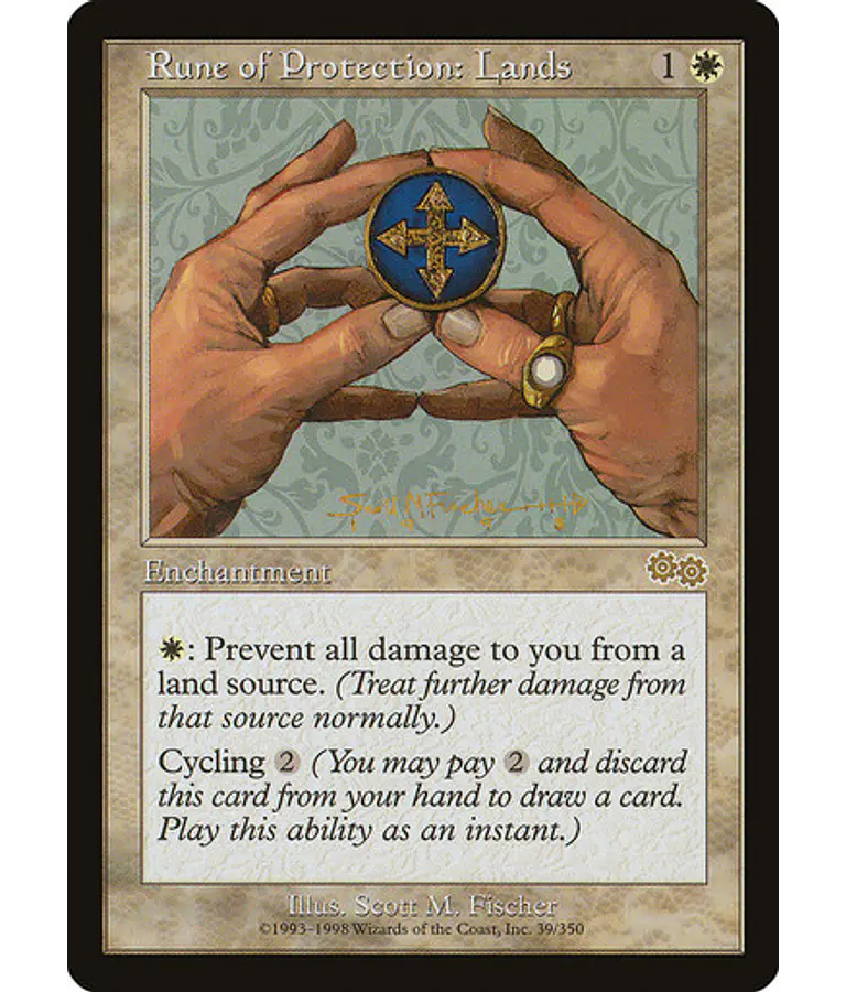 Rune of Protection: Lands - Urza's Saga (inglés)