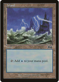 Island (335 A) - Urza's Saga (inglés)