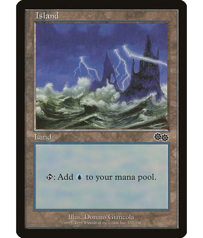 Island (335 A) - Urza's Saga (inglés)