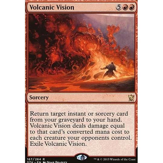 Volcanic Vision - Dragons of Tarkir (inglés)
