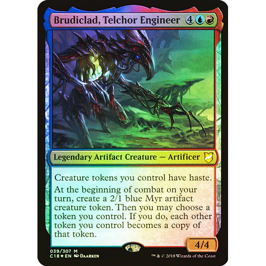 Brudiclad, Telchor Engineer (Foil) - Commander 2018 (español)
