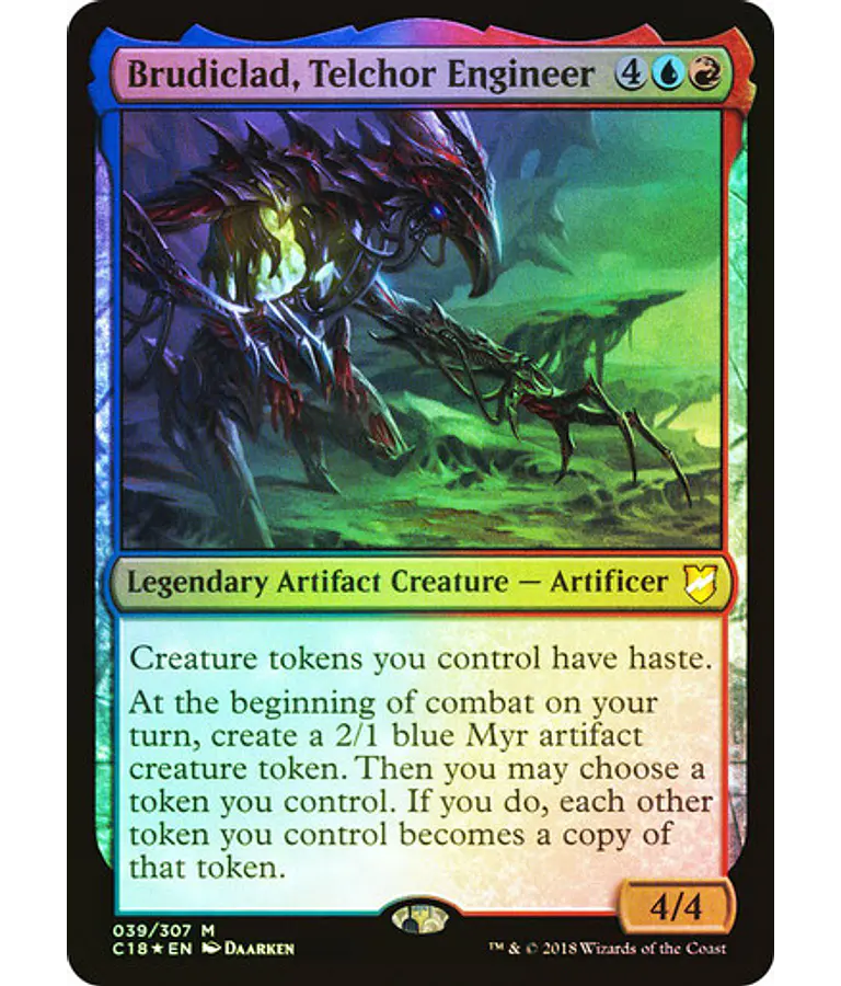 Brudiclad, Telchor Engineer (Foil) - Commander 2018 (español)