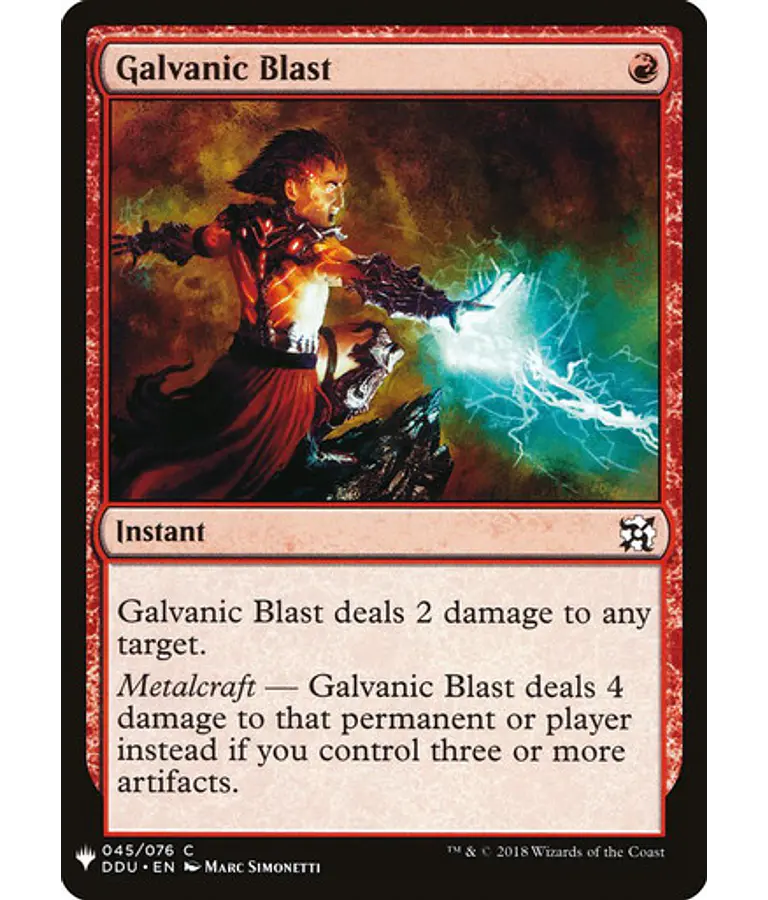 Galvanic Blast - Mystery Booster/The List (inglés)