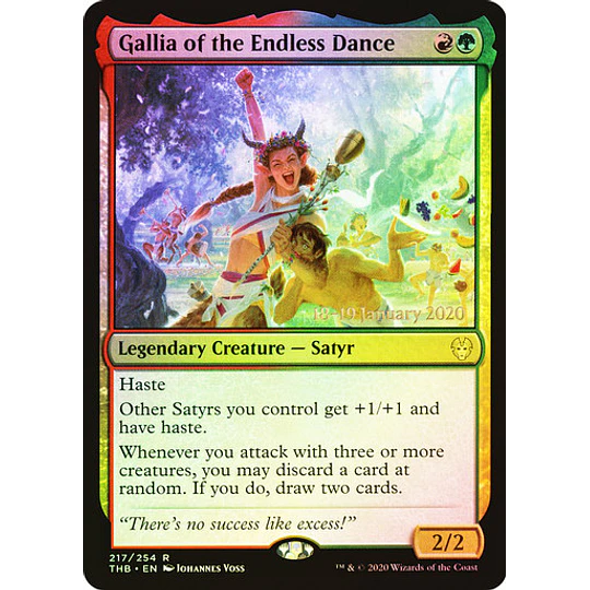 Gallia of the Endless Dance (Prerelease Foil) - Promotional (español)