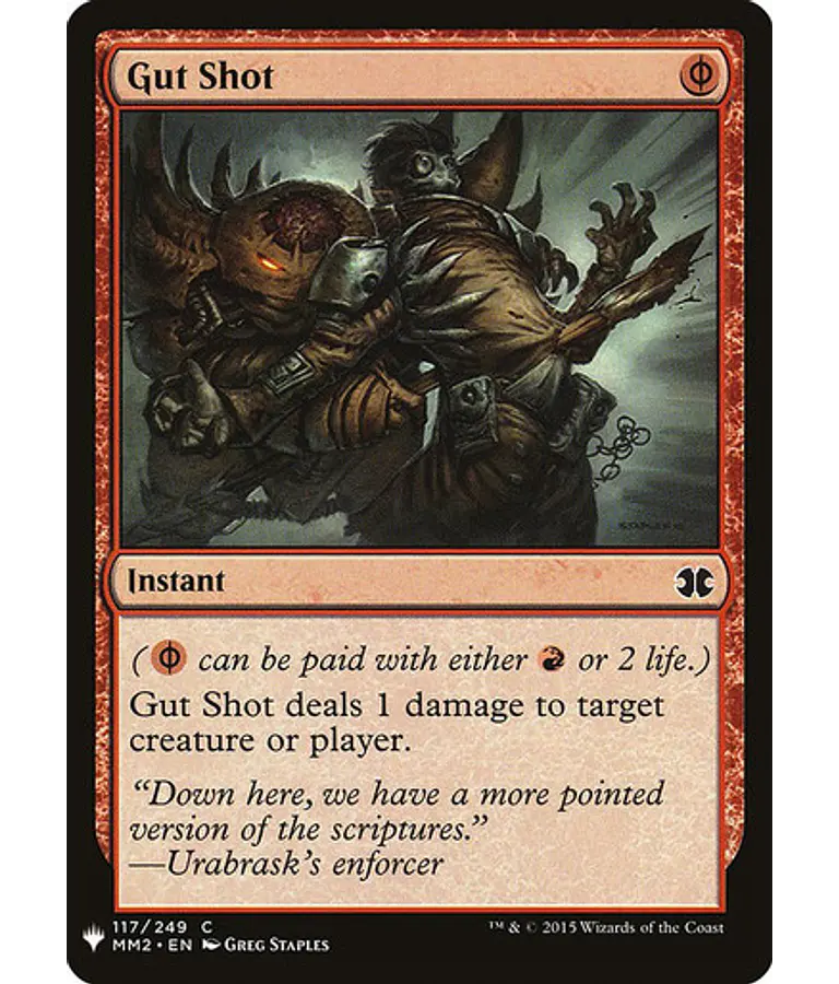 Gut Shot - Mystery Booster/The List (inglés)