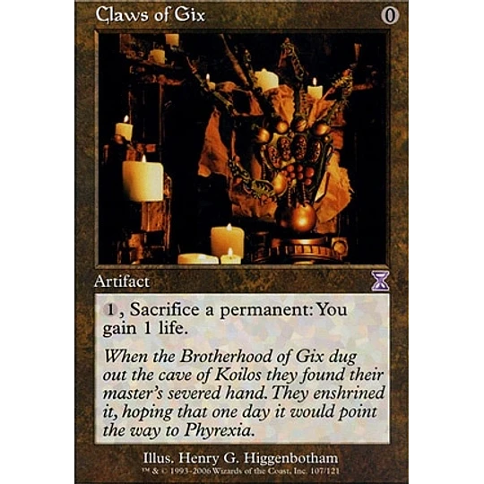 Claws of Gix - Timeshifte (inglés)