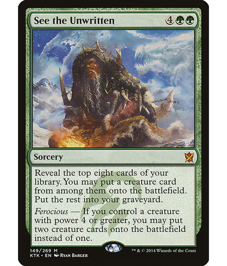 See the Unwritten - Khans of Tarkir (inglés)