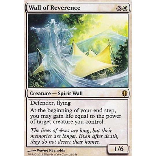 Wall of Reverence - Commander 2013 (inglés)