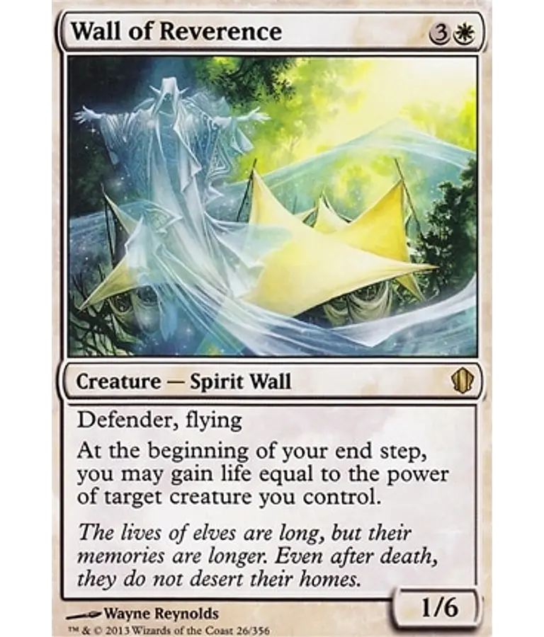 Wall of Reverence - Commander 2013 (inglés)