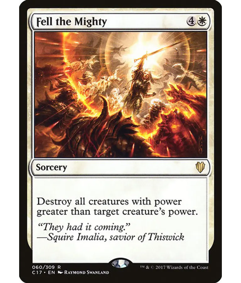 Fell the Mighty - Commander 2017 (inglés)