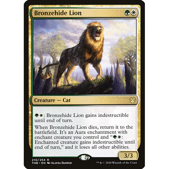 Bronzehide Lion - Theros Beyond Death (español)