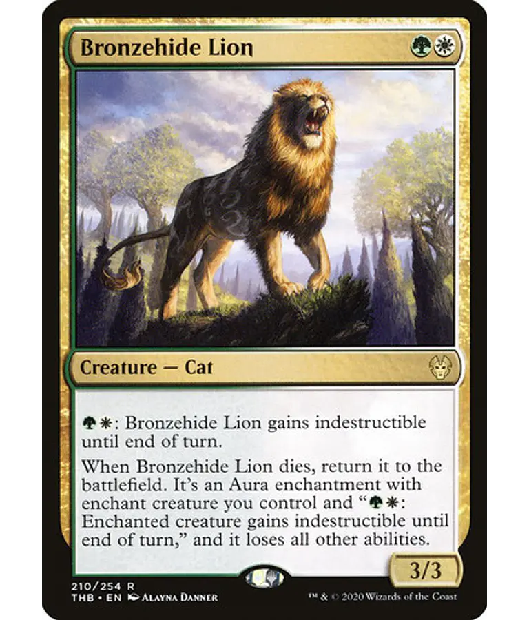 Bronzehide Lion - Theros Beyond Death (español)