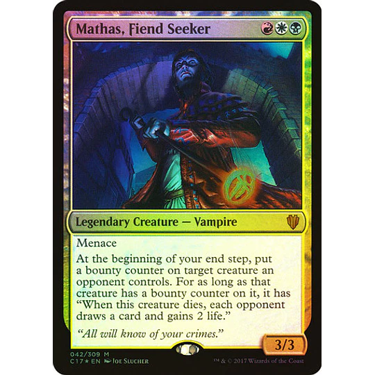 Mathas, Fiend Seeker (Foil) - Commander 2017 (inglés)