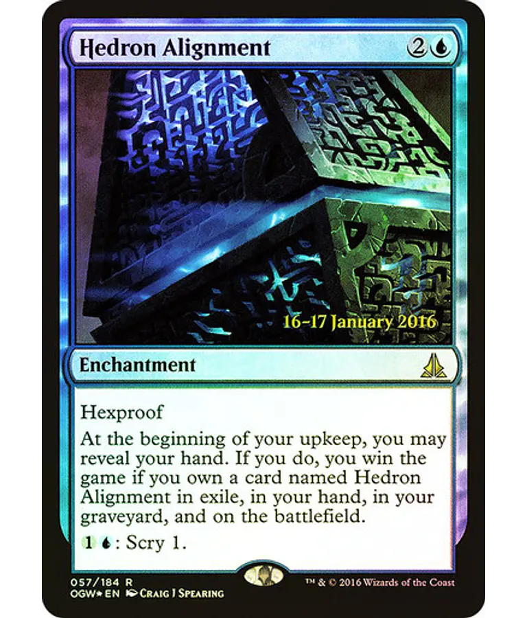 Hedron Alignment (Prerelease Foil) - Promotional (español)