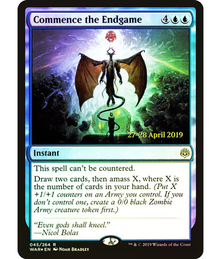 Commence the Endgame (Prerelease Foil) - Promotional (español)